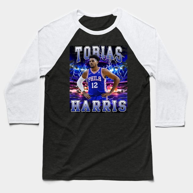 Tobias Harris Baseball T-Shirt by Gojes Art